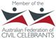 Australian Federation of Civil Celebrants logo.