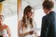 The bride reads her vows to the groom during the ceremony.